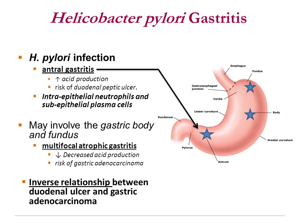 Helicobacter pylori tratamiento antibiótico efectos secundarios